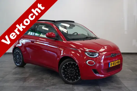 Fiat 500C Icon 42 kWh Cruise/Climate Cabrio ROSSO PASSIONE NAP!
