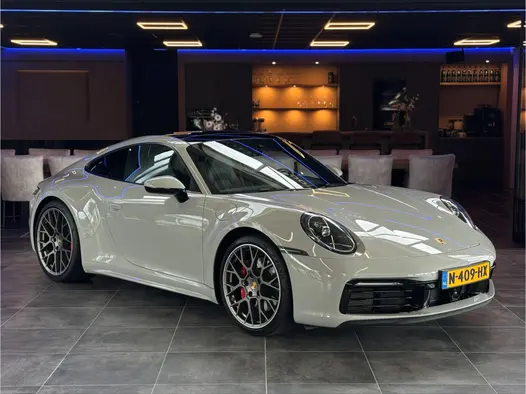 Porsche 911 3.0 Carrera 4S Sport chrono Bose Dealer onderhouden Kreide Grau Panoramadak ACC 450PK!
