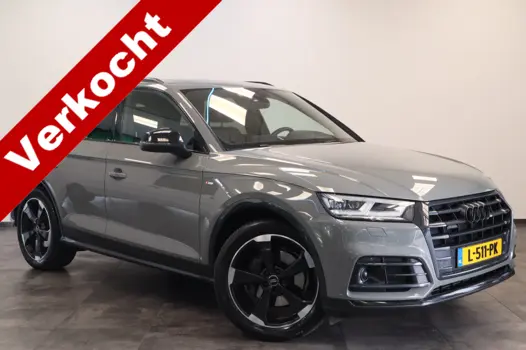 Audi Q5 2.0 TFSI quattro Sport S Line Black Edition QUANTUM GRIJS Head up Leder Panorama dak