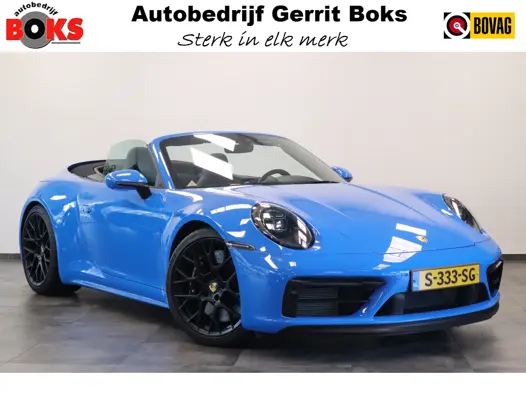 Porsche 911 Cabrio 3.0 Carrera 4 GTS Sport Chrono X- Sight NL Auto 480PK! Shark blue Dealer onderhouden 24 Maanden garantie* (Vraag naar de voorwaarden)